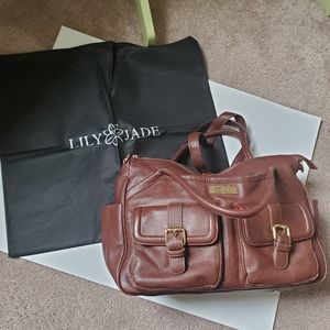 Lily Jade Elizabeth Diaper Bag in Brandy